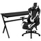 Flash Furniture Black Gaming Desk-Cup Holder/Reclining Chair Set BLN-X30D1904L-BK-GG - alternate 3